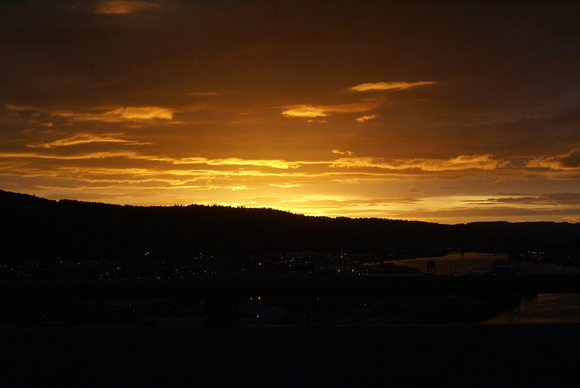 Portland sunset from Freemont Bridge