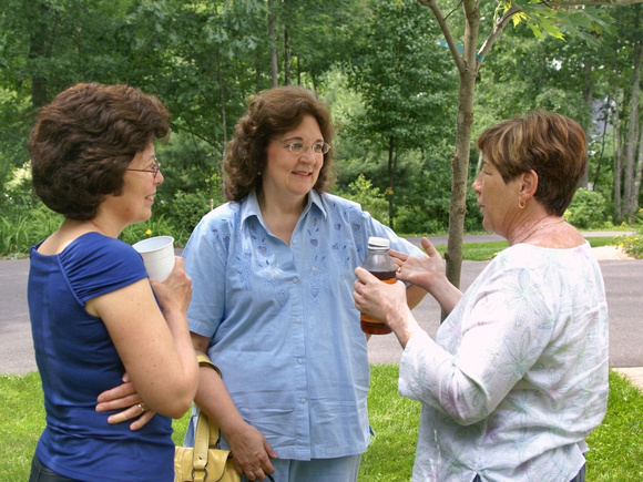 Arlene, Claire & Joan at Saturday picnic