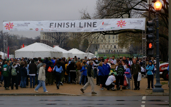 At the finish line