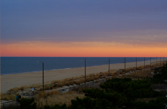 Sunset along boardwalk - Rehoboth DE