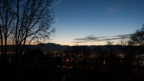 Evening view off the deck