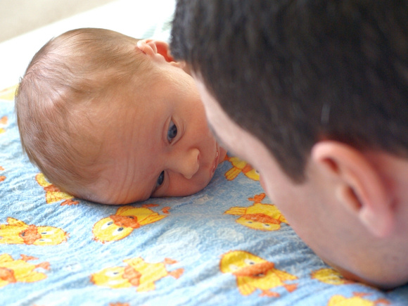 Tummy time with Dad
