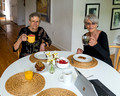 Karen and Marcia at breakfast