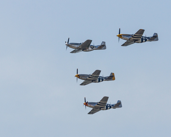 Another North American P-51 Mustang formation