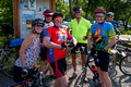 Would you bike with these folks - Roxanne, Bill, Steve, Hunt, Tony and Bob - at Partlow's