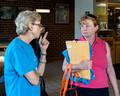 Karen & Peggy at registration
