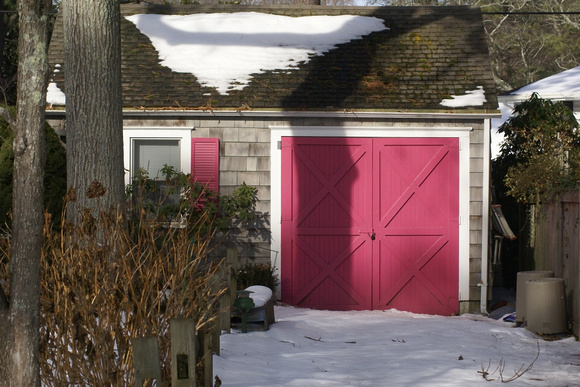 Pink Garage Door