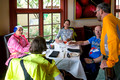 Polly, Laurel, Clarice, Larry & Marty - lunch at King Estate Winery
