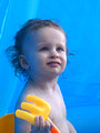 Jackson in the pool