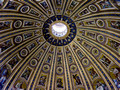 Dome interior at St Peters - Rome, Italy