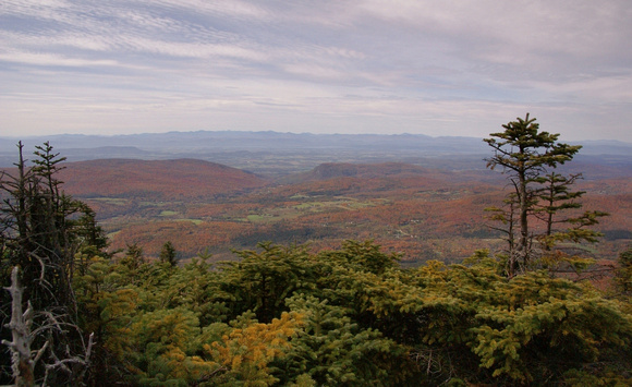 Looking west atop Mt Abraham