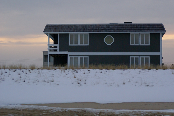 Snow and a Beach House