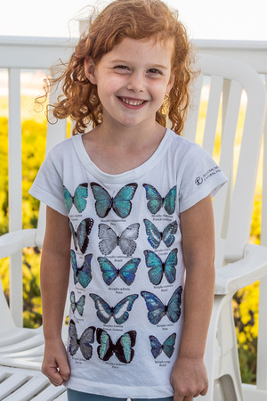 Hayley and another butterfly shirt