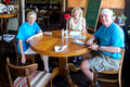 Karen, Donna & Ross at Carmella's in Edinburg