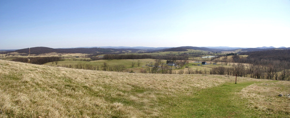Piedmont region of Virginia panorama