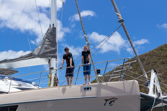 DSC08471 - Kyle and Reilly on the Xenia 50 - West End