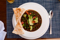 DSC04124 - Lunch Tuesday - nicely accompanied black bean soup