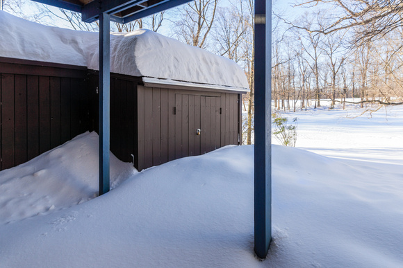 The final tally on the shed