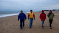 A chilly walk on Bethany Beach