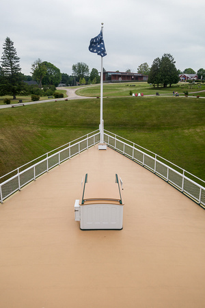 Over the bow of the Ticonderoga