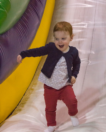Hayley on the big slide