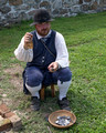 Making musket balls - Fort Fredrick MD