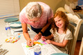 Grammy and Hayley coloring