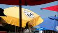 Umbrellas at the Crab Claw - St Michaels