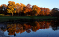 7th fairway foliage & Links Pond reflection